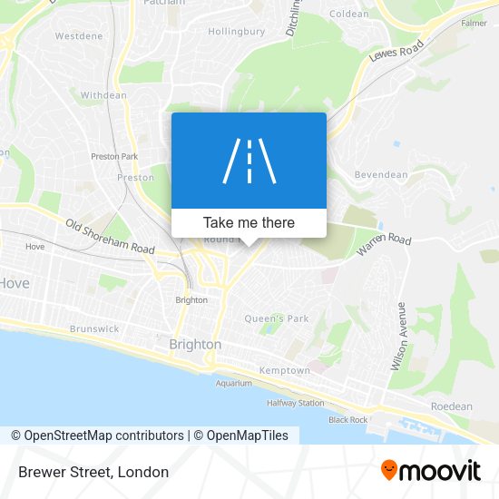 Brewer Street map