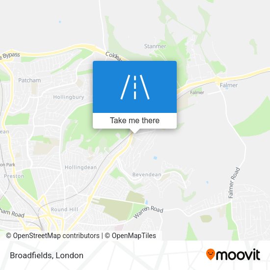 Broadfields map