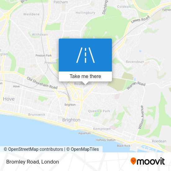 Bromley Road map