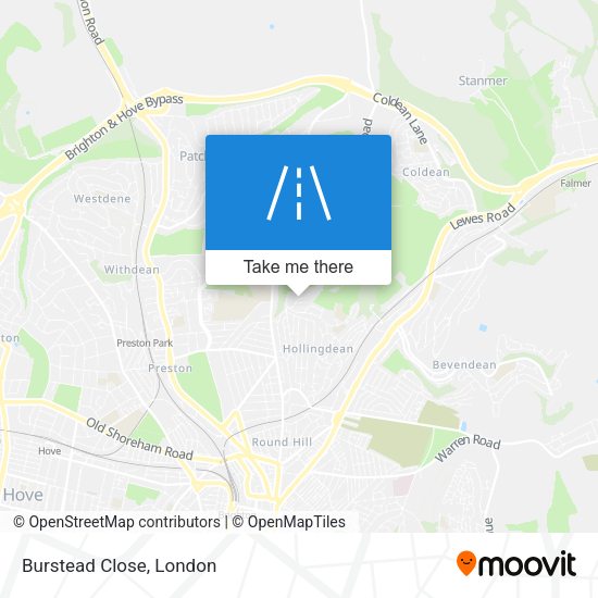 Burstead Close map