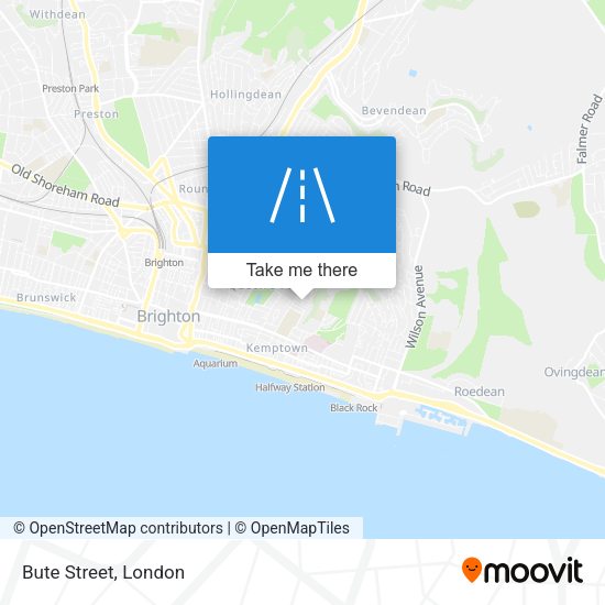 Bute Street map