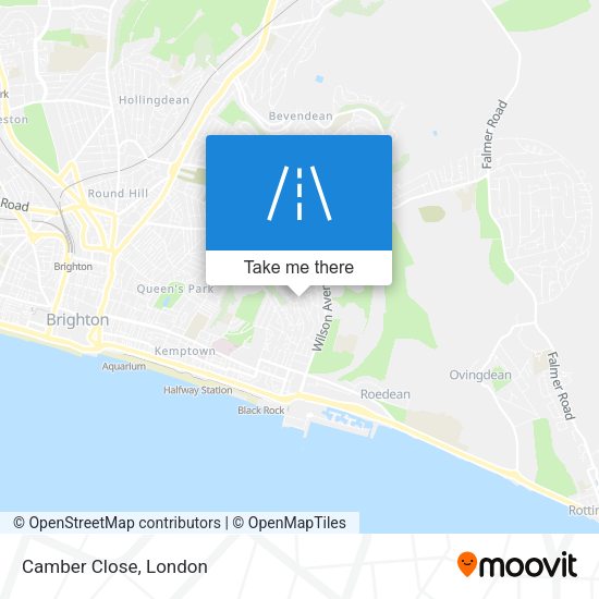 Camber Close map