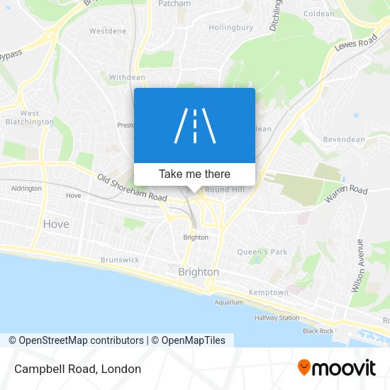 Campbell Road map