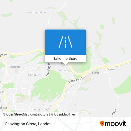 Chavington Close map