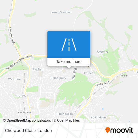 Chelwood Close map