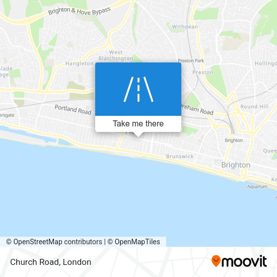 Church Road map