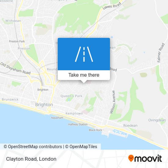 Clayton Road map
