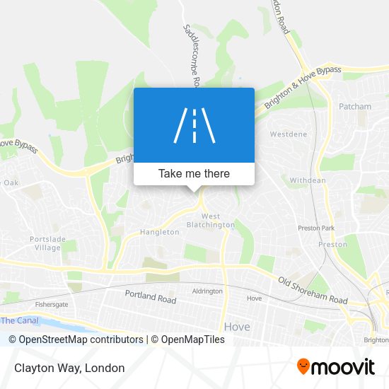 Clayton Way map
