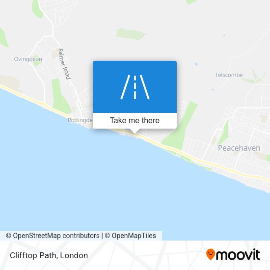 Clifftop Path map