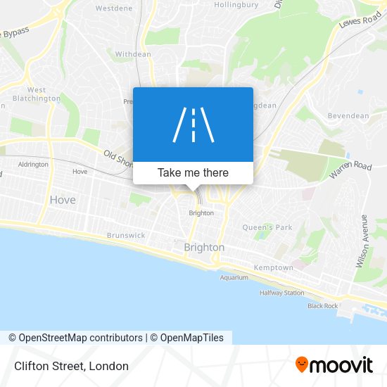 Clifton Street map