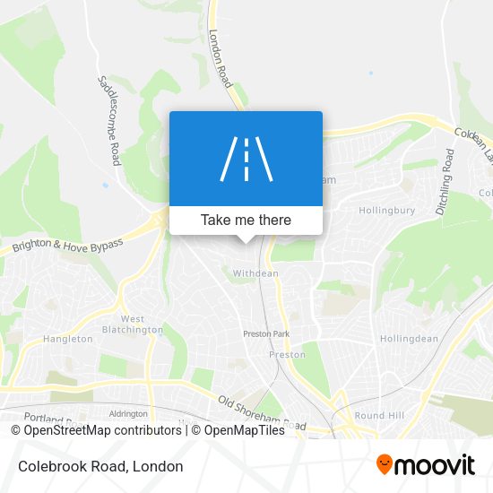 Colebrook Road map