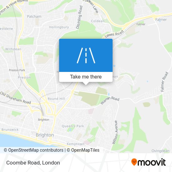 Coombe Road map