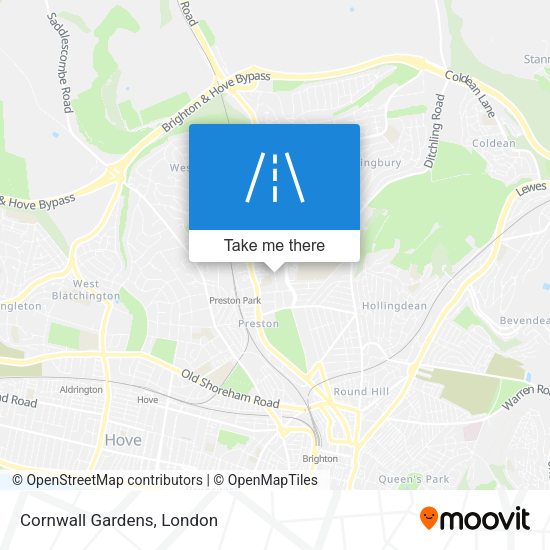 Cornwall Gardens map