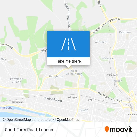 Court Farm Road map