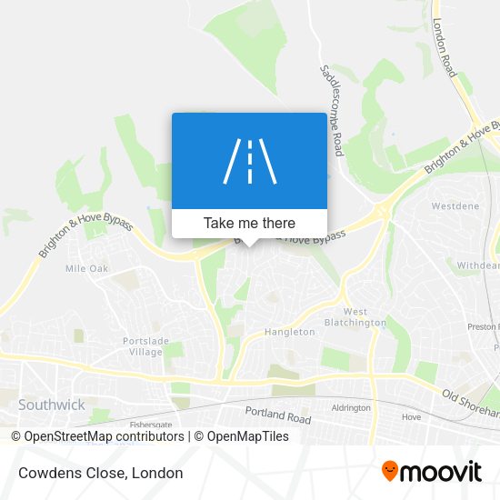 Cowdens Close map