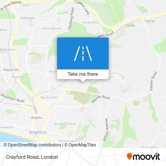Crayford Road map