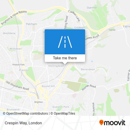 Crespin Way map