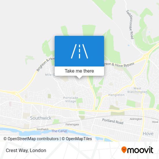 Crest Way map
