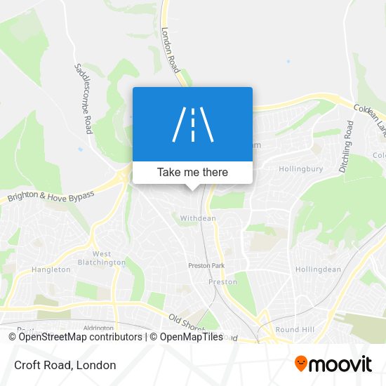 Croft Road map