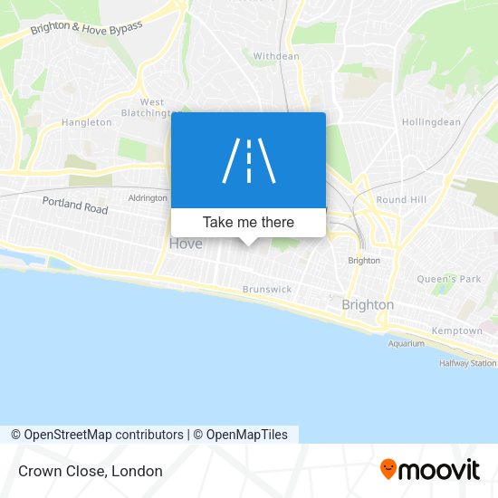 Crown Close map