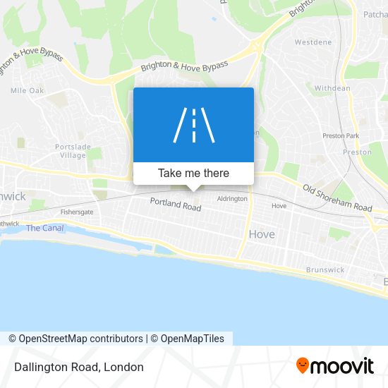 Dallington Road map