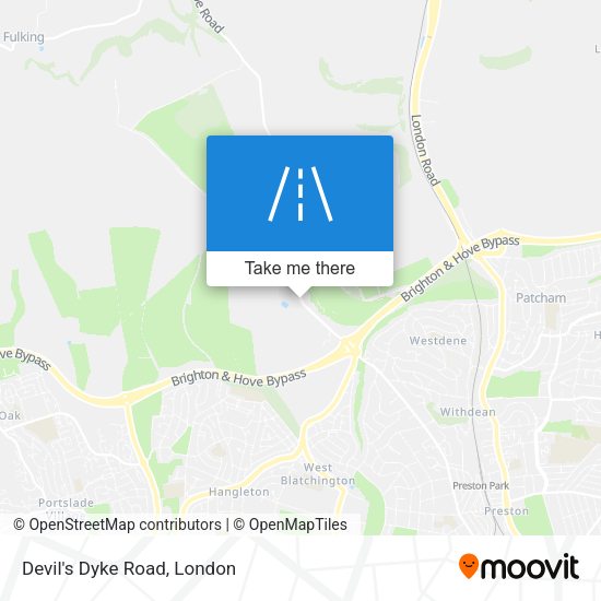 Devil's Dyke Road map