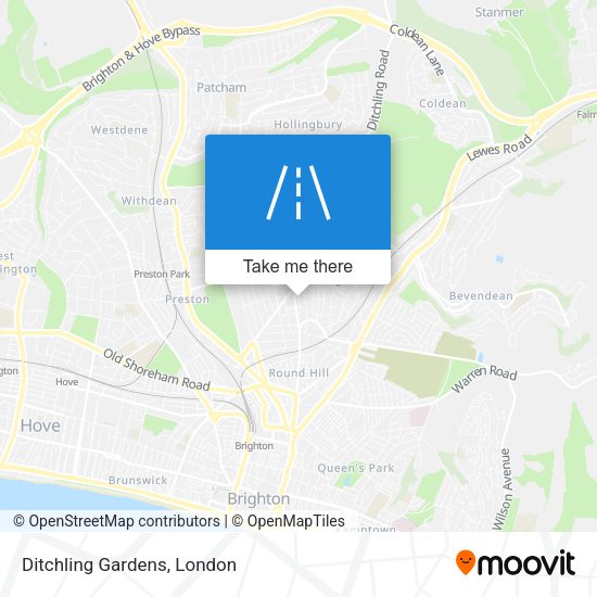 Ditchling Gardens map