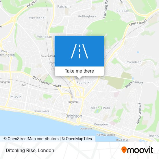 Ditchling Rise map