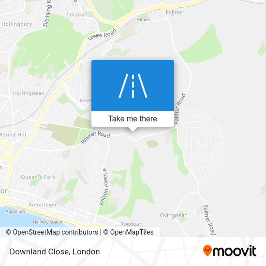 Downland Close map