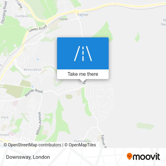 Downsway map