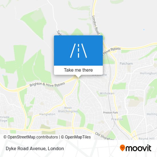 Dyke Road Avenue map