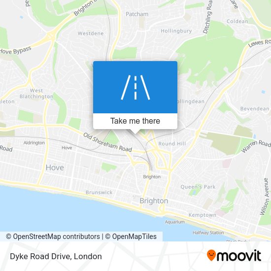 Dyke Road Drive map