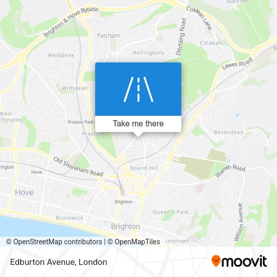 Edburton Avenue map