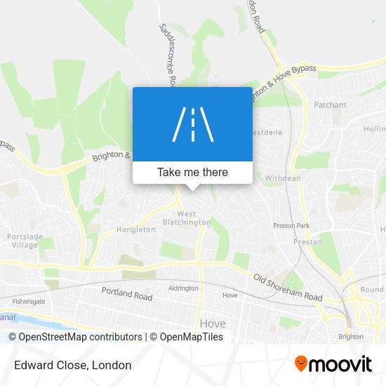 Edward Close map