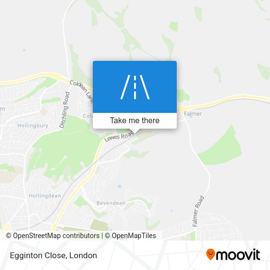 Egginton Close map