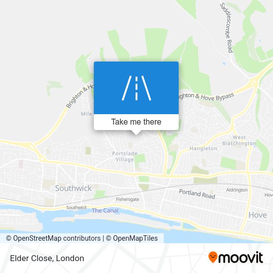 Elder Close map