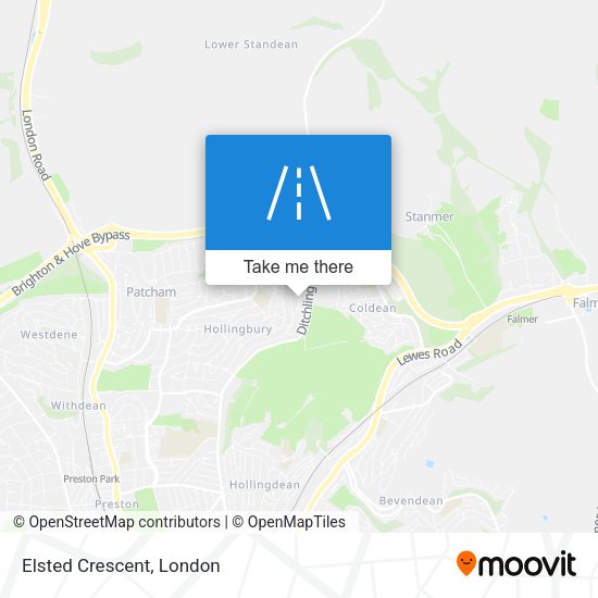 Elsted Crescent map