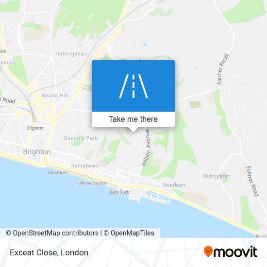 Exceat Close map
