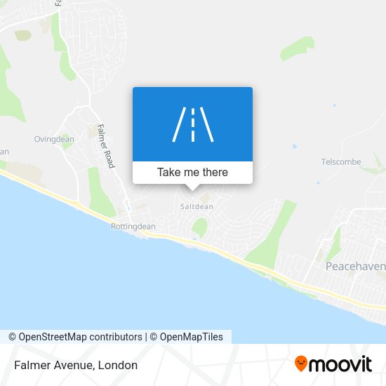 Falmer Avenue map