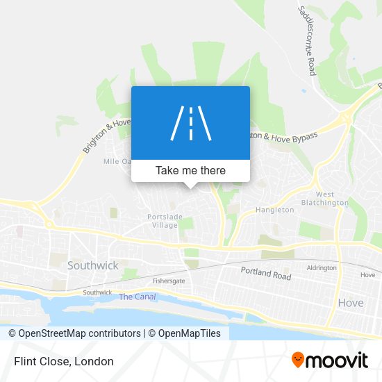 Flint Close map