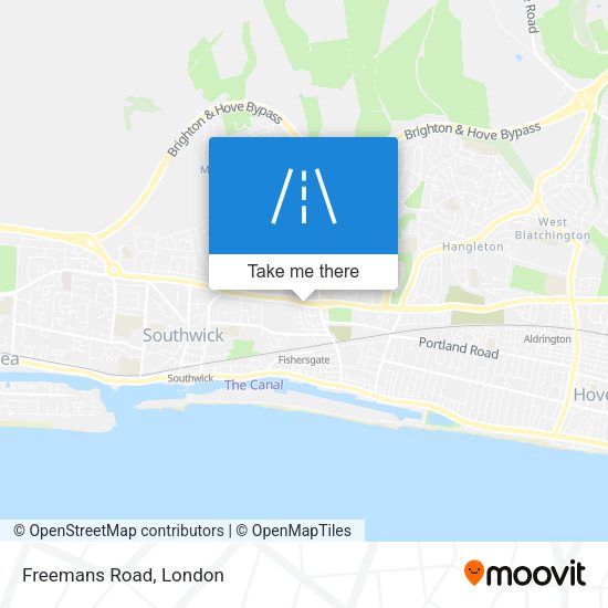 Freemans Road map