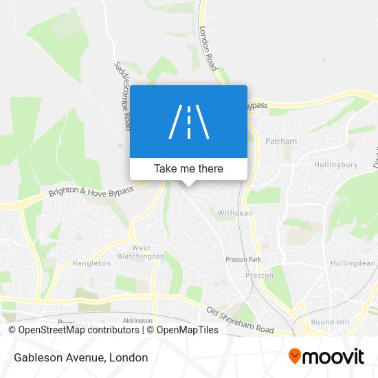 Gableson Avenue map