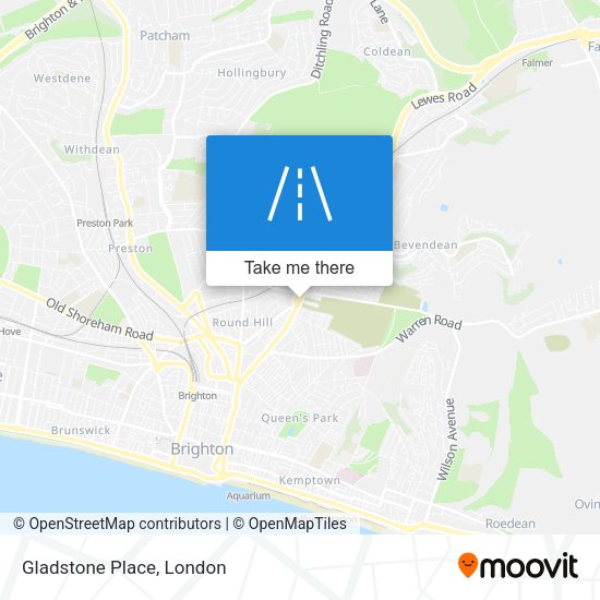 Gladstone Place map