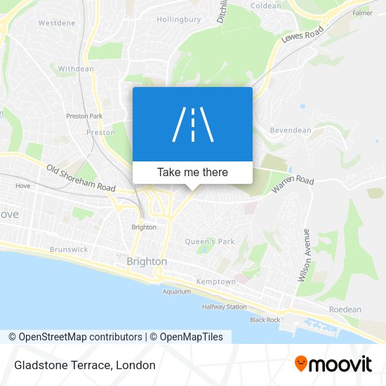 Gladstone Terrace map