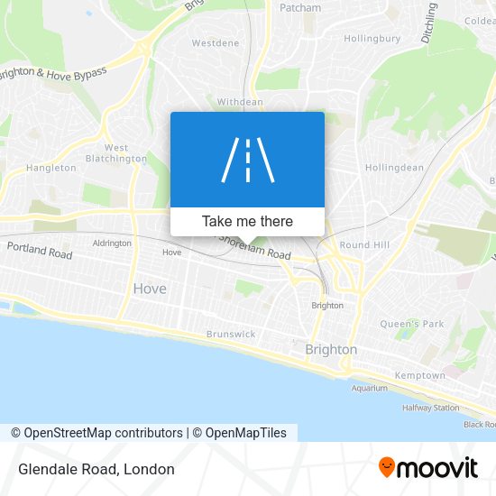 Glendale Road map