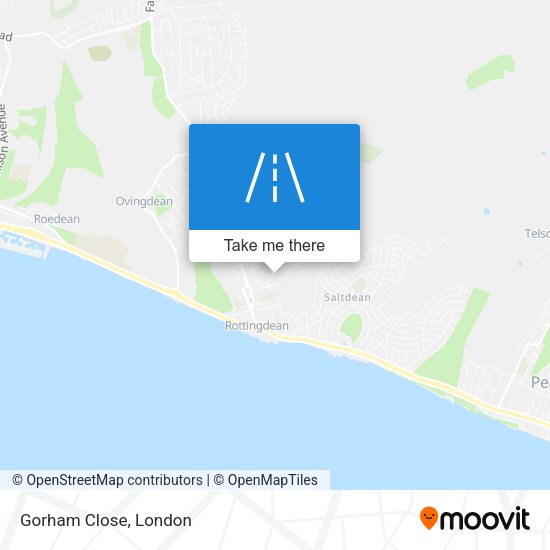 Gorham Close map