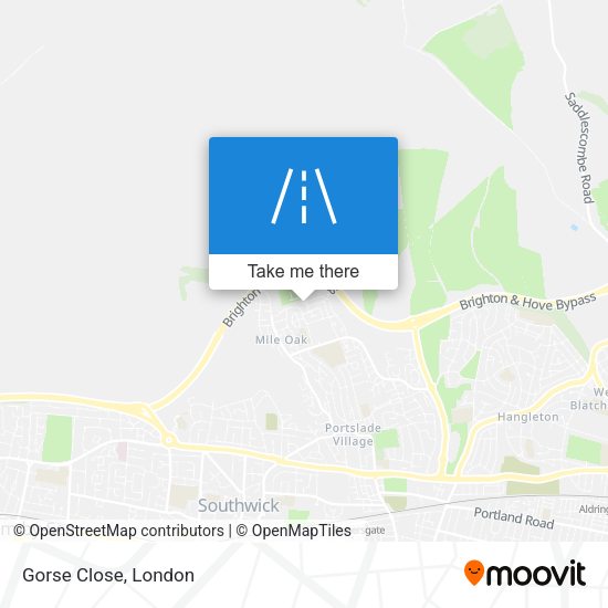 Gorse Close map