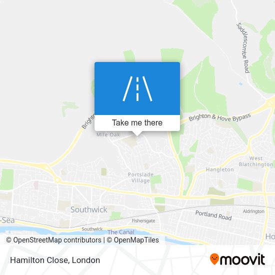 Hamilton Close map