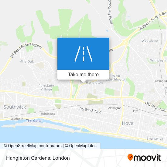 Hangleton Gardens map