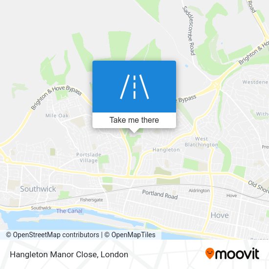Hangleton Manor Close map